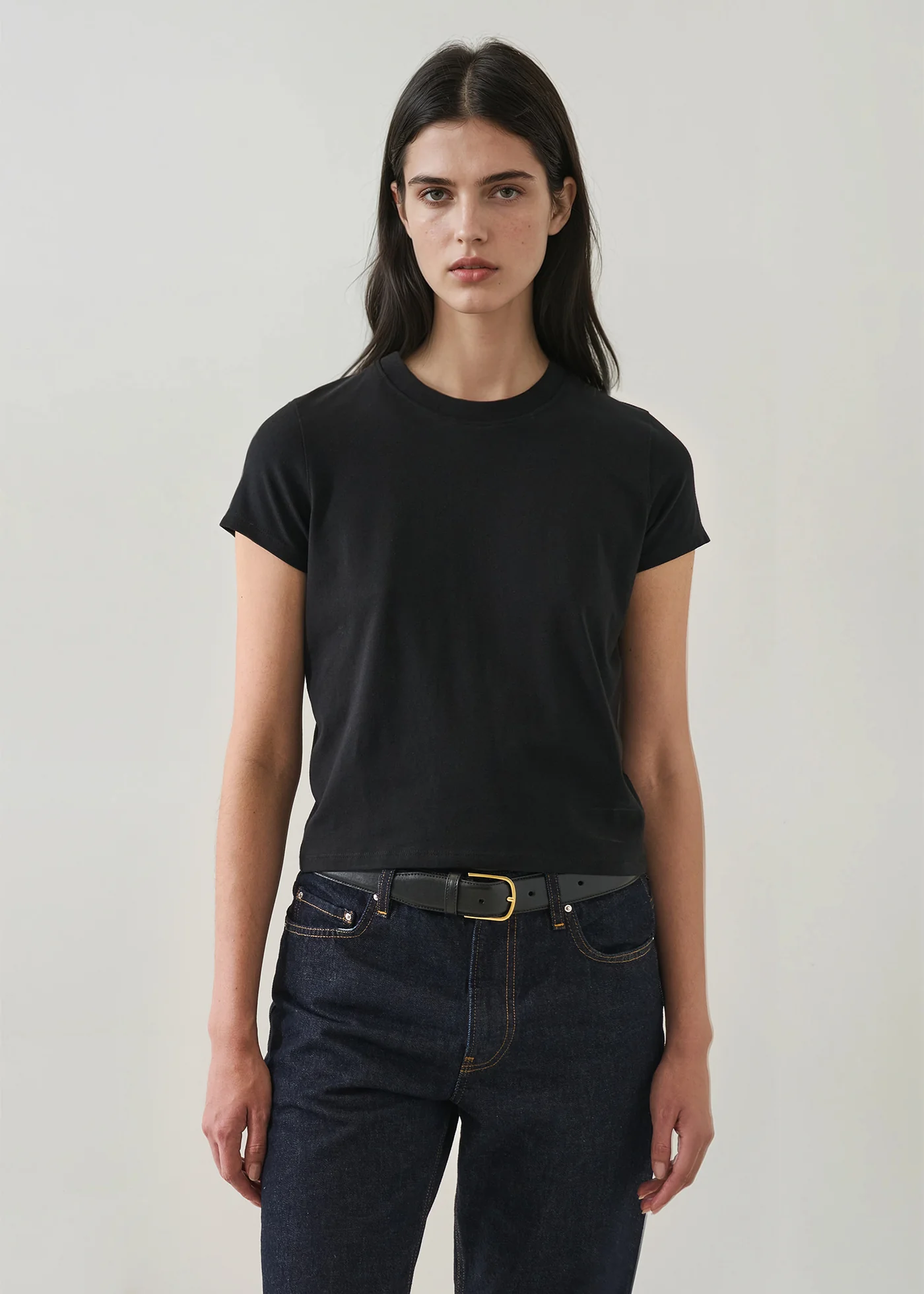 Iconic Pima Stretch Long Sleeve Baby Tee