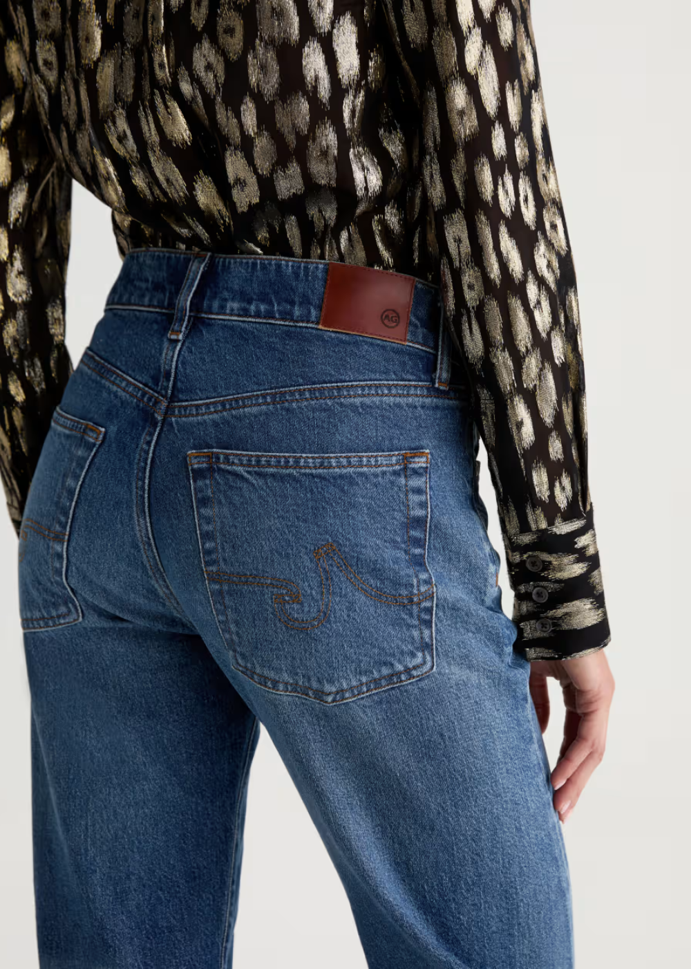 Sydney High Rise Stovepipe Split Seam Jean
