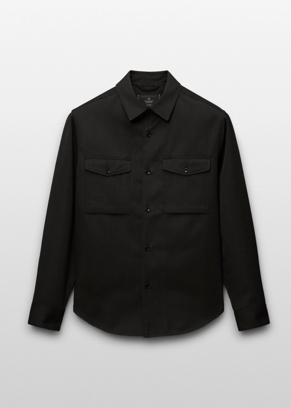 Wool Gabardine Commodore Shirt