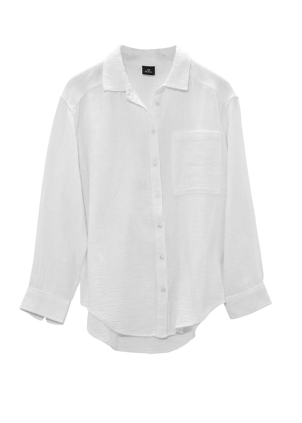 Supersoft Gauze Boyfriend Shirt - White - Echo New York - Danali - EB0400-100