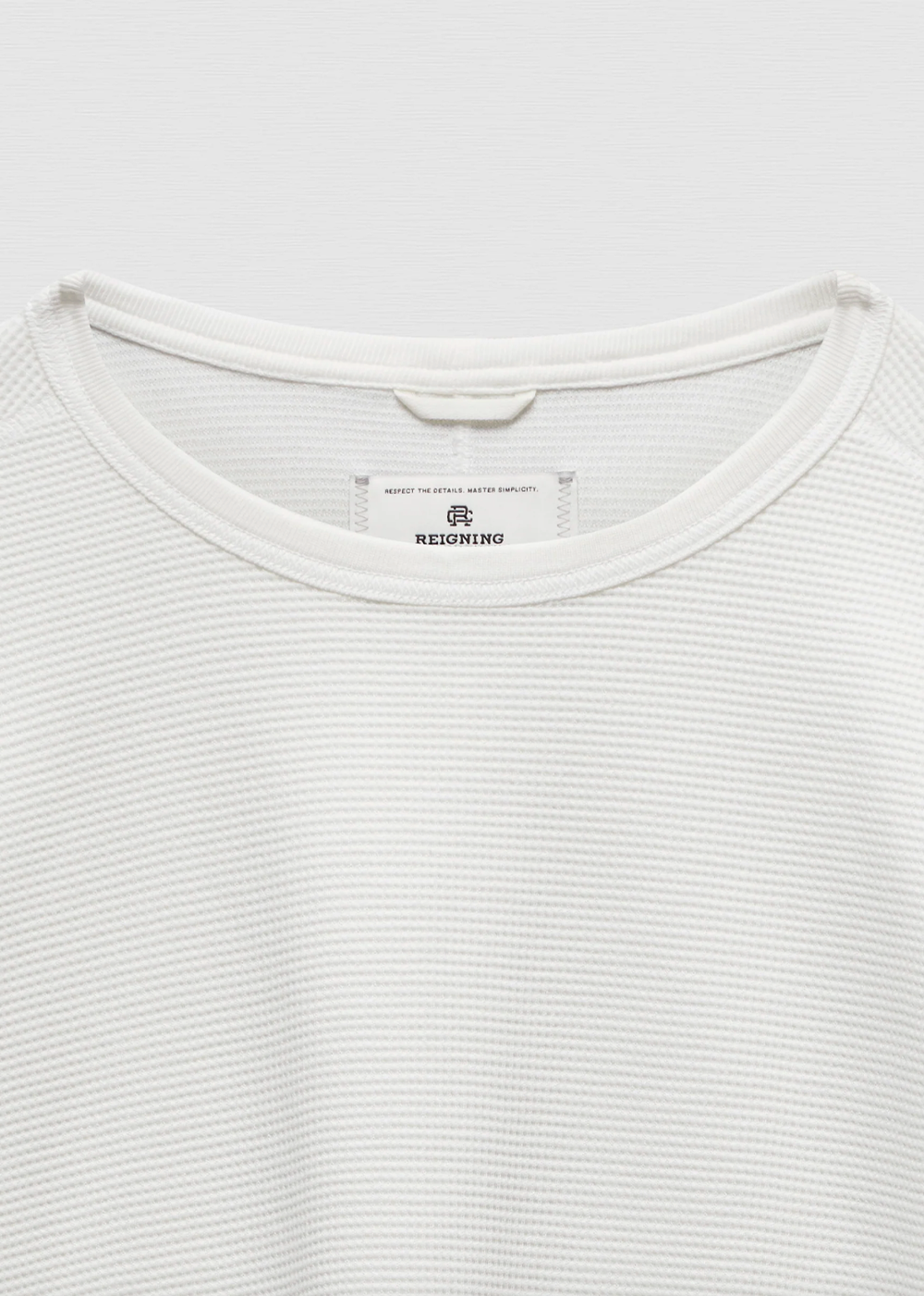 Lightweight Waffle Standard Long Sleeve - Championship White - Reigning Champ Canada - Danali - RC-2354
