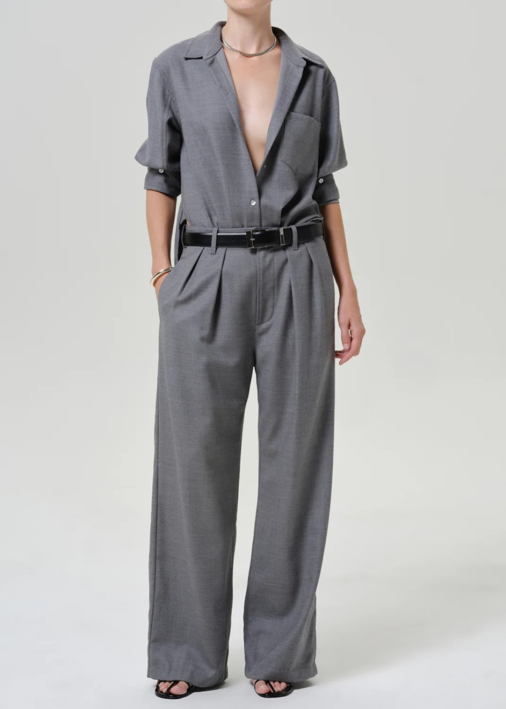 Ines Felted Wool Trouser