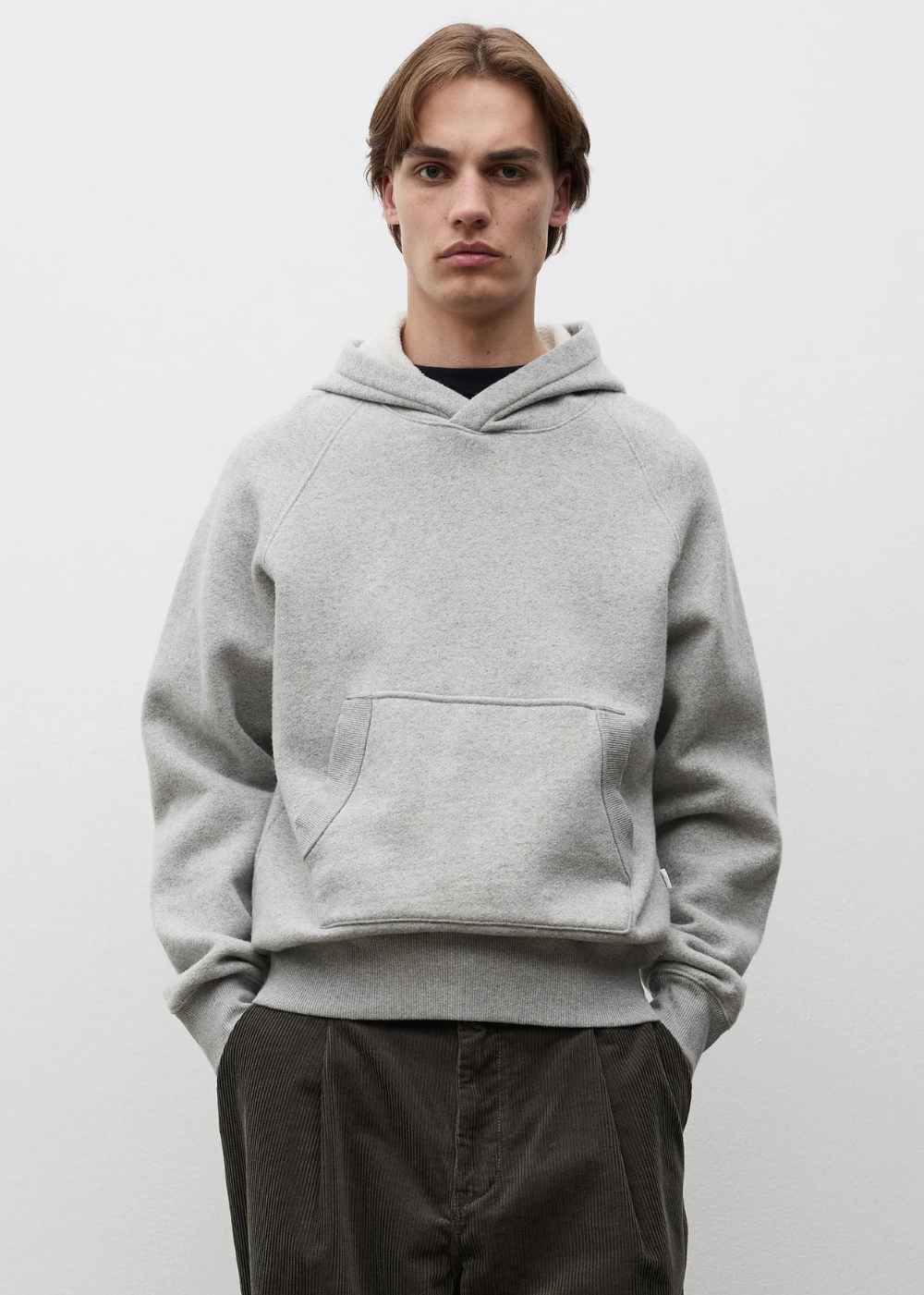 Kerid Relaxed Cotton Wool Hoodie