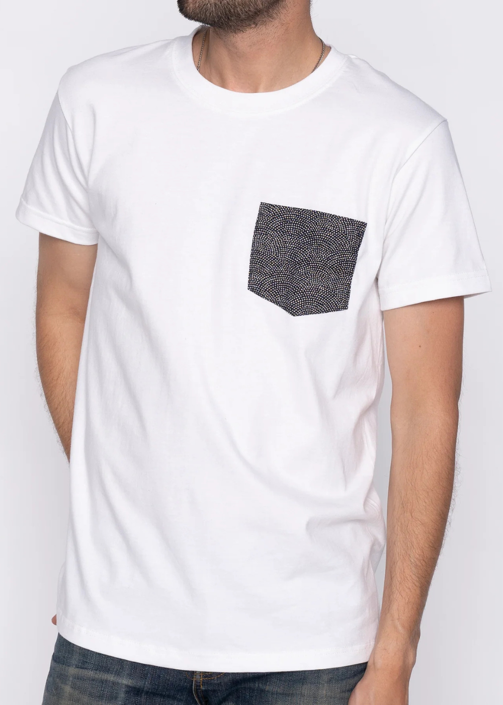 Pocket Tee - Kimono Dots