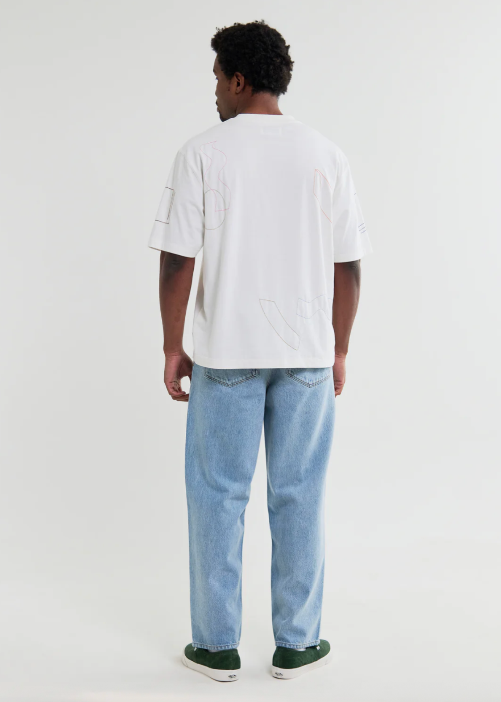 Milton SS Tee Cotton Shapes Embroidery