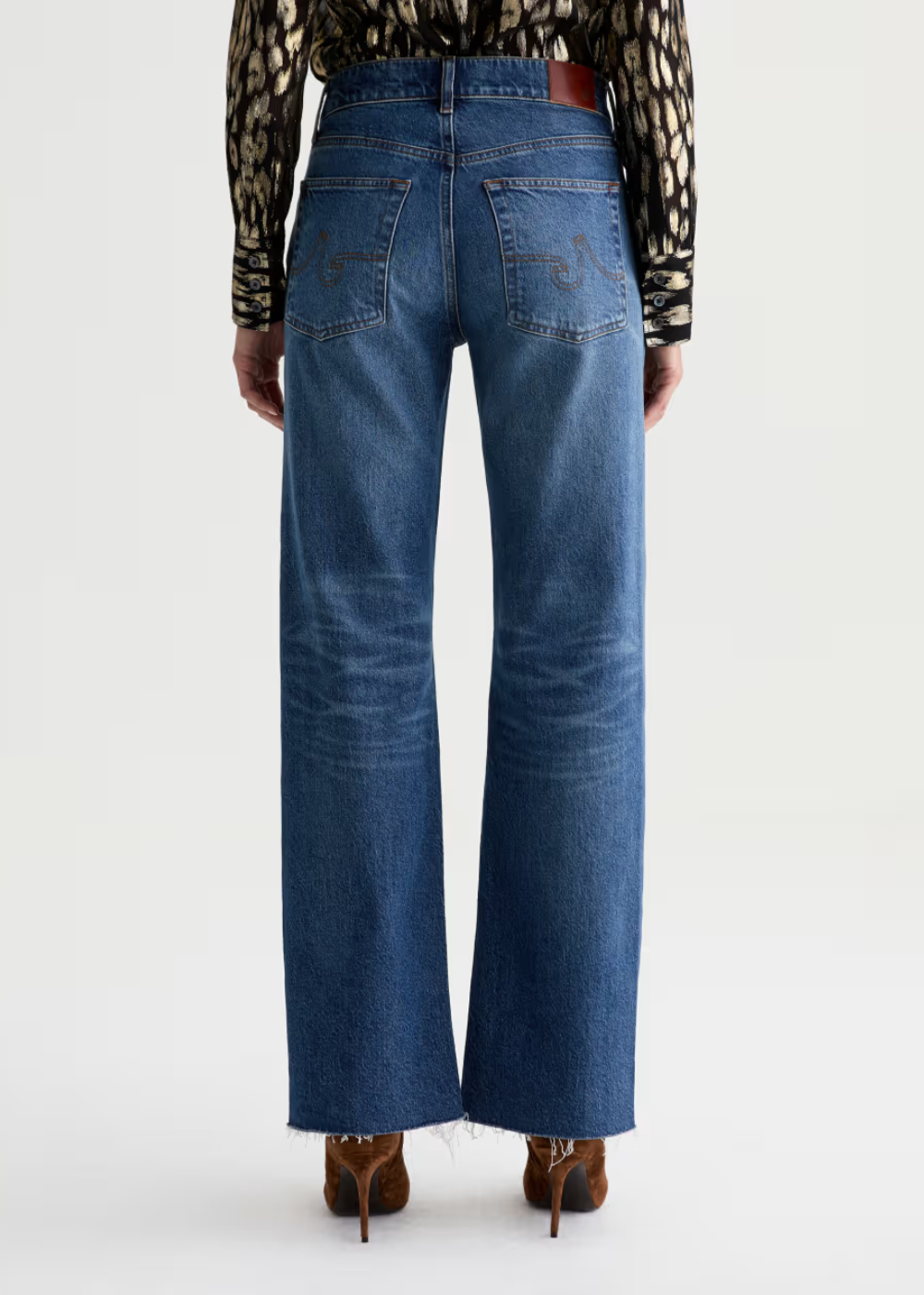 Sydney High Rise Stovepipe Split Seam Jean
