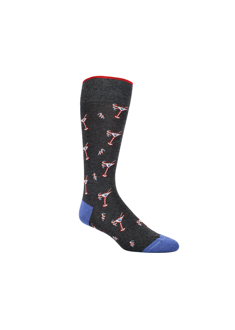 Martini Twist Sock - Black/light grey - Dion Canada - Danali