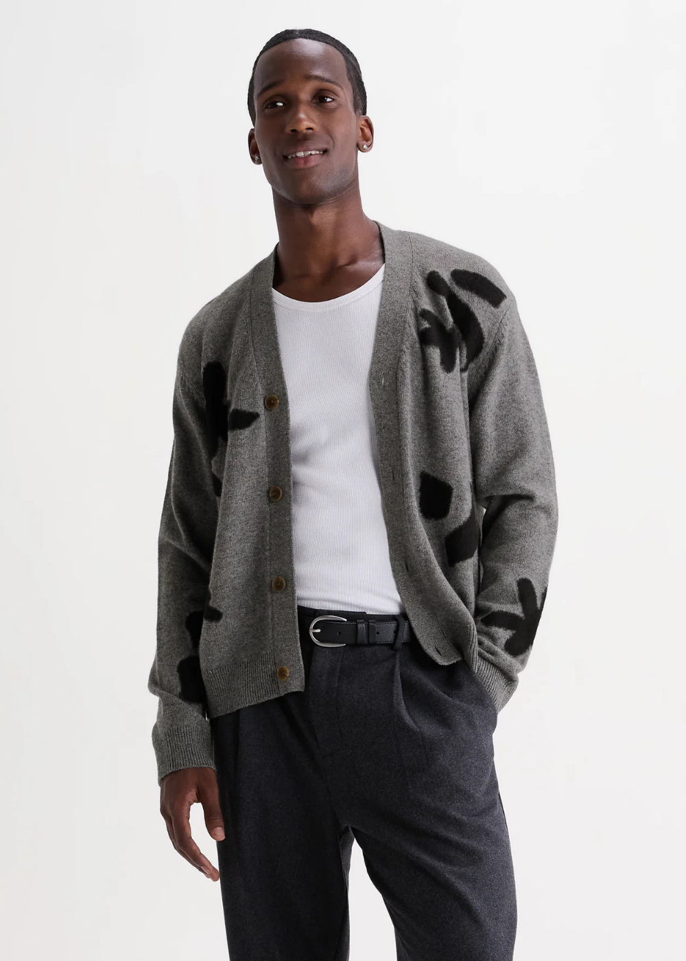 Walker Cardigan Felted Applique