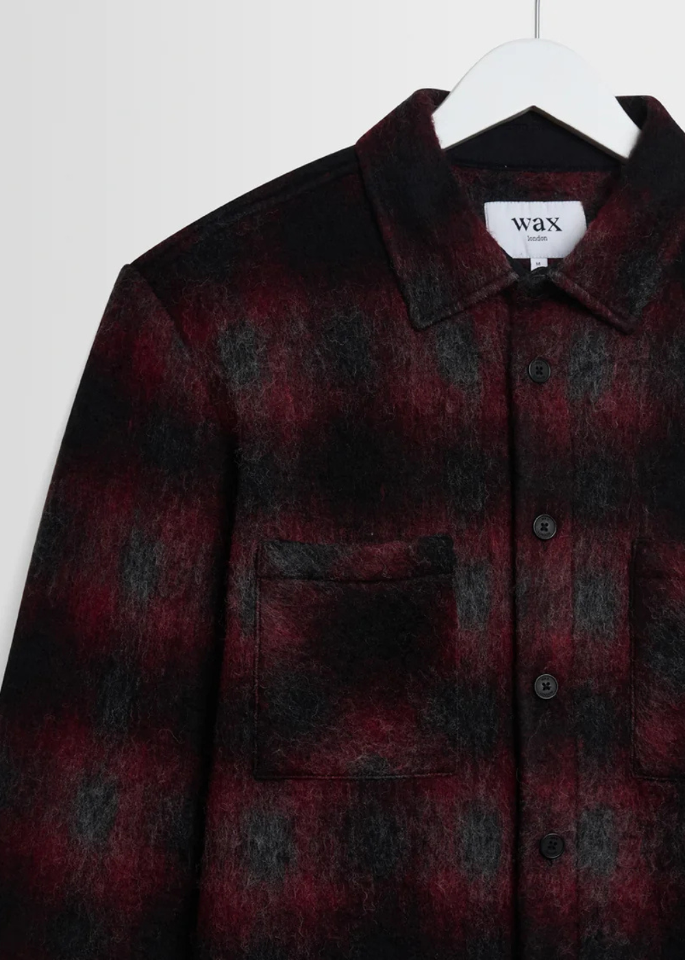 Whiting Overshirt Elm Wool Blend Check