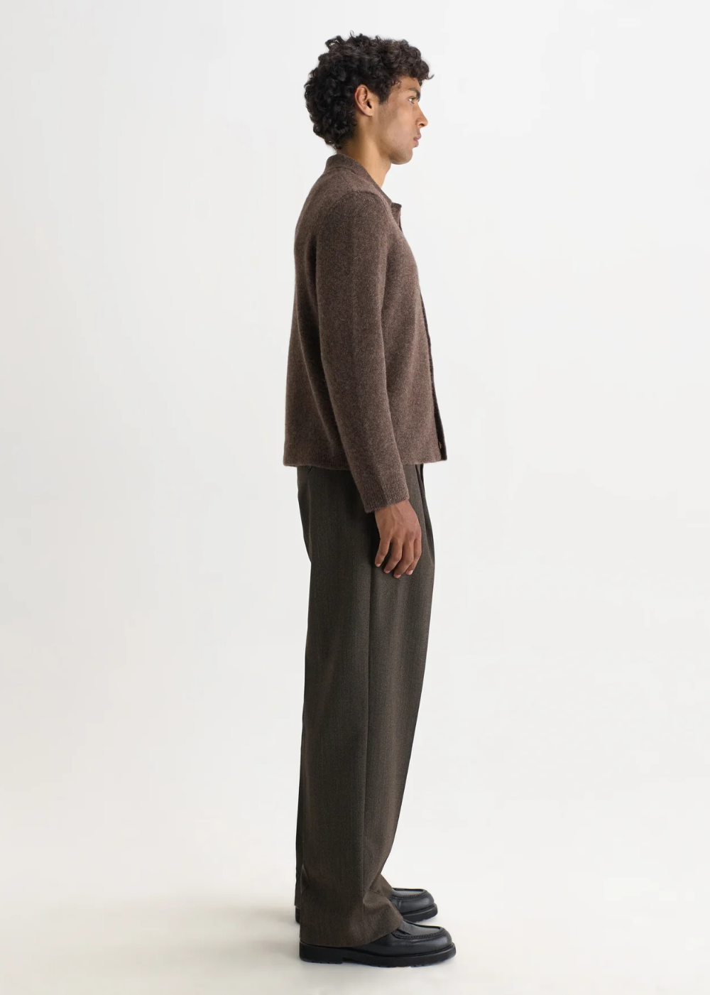 Tristan L/S Polo Fluffy Wool Blend