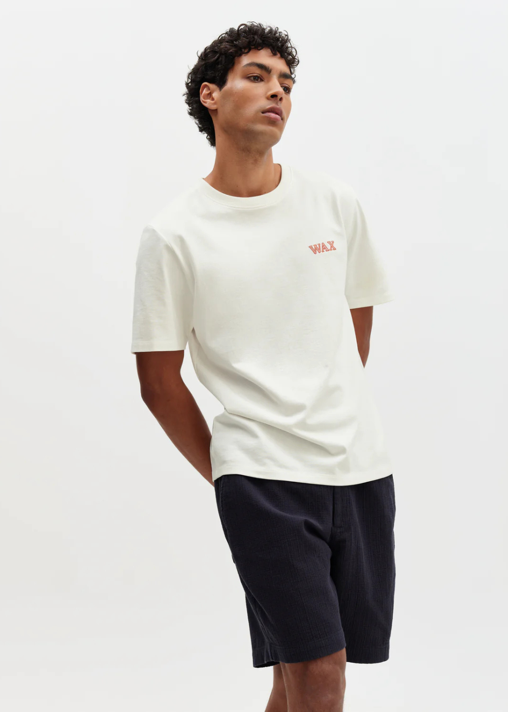 Dean SS Tee Grid Logo Embroidery