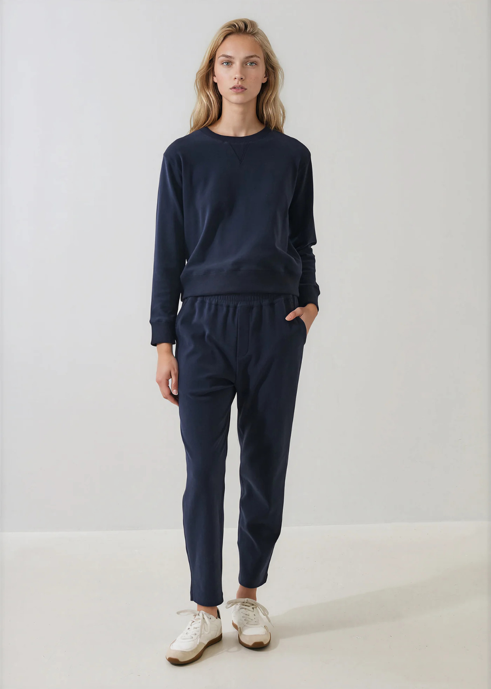 Brushed Pima Tapered Pant