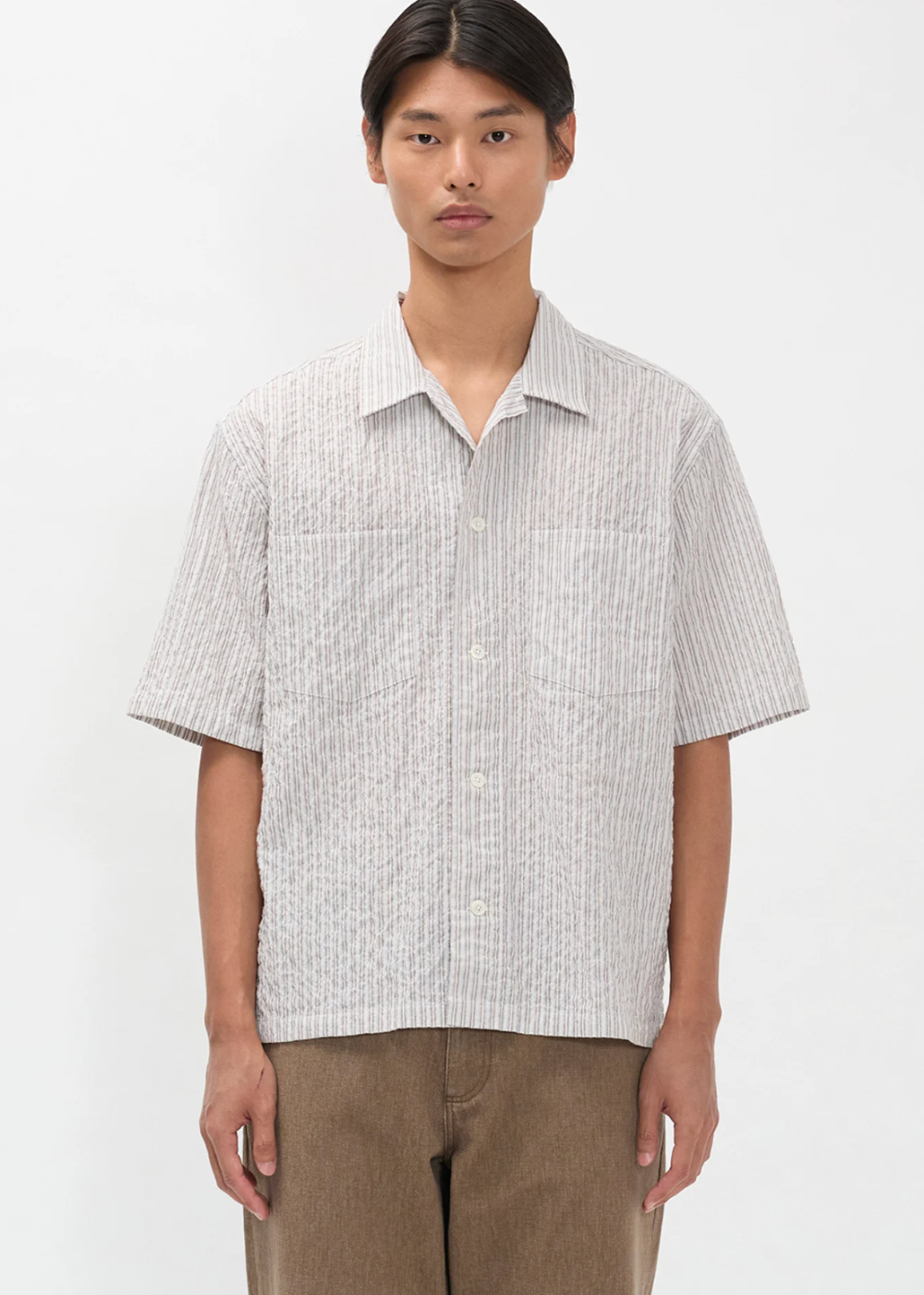Mols Striped SS Camp Shirt