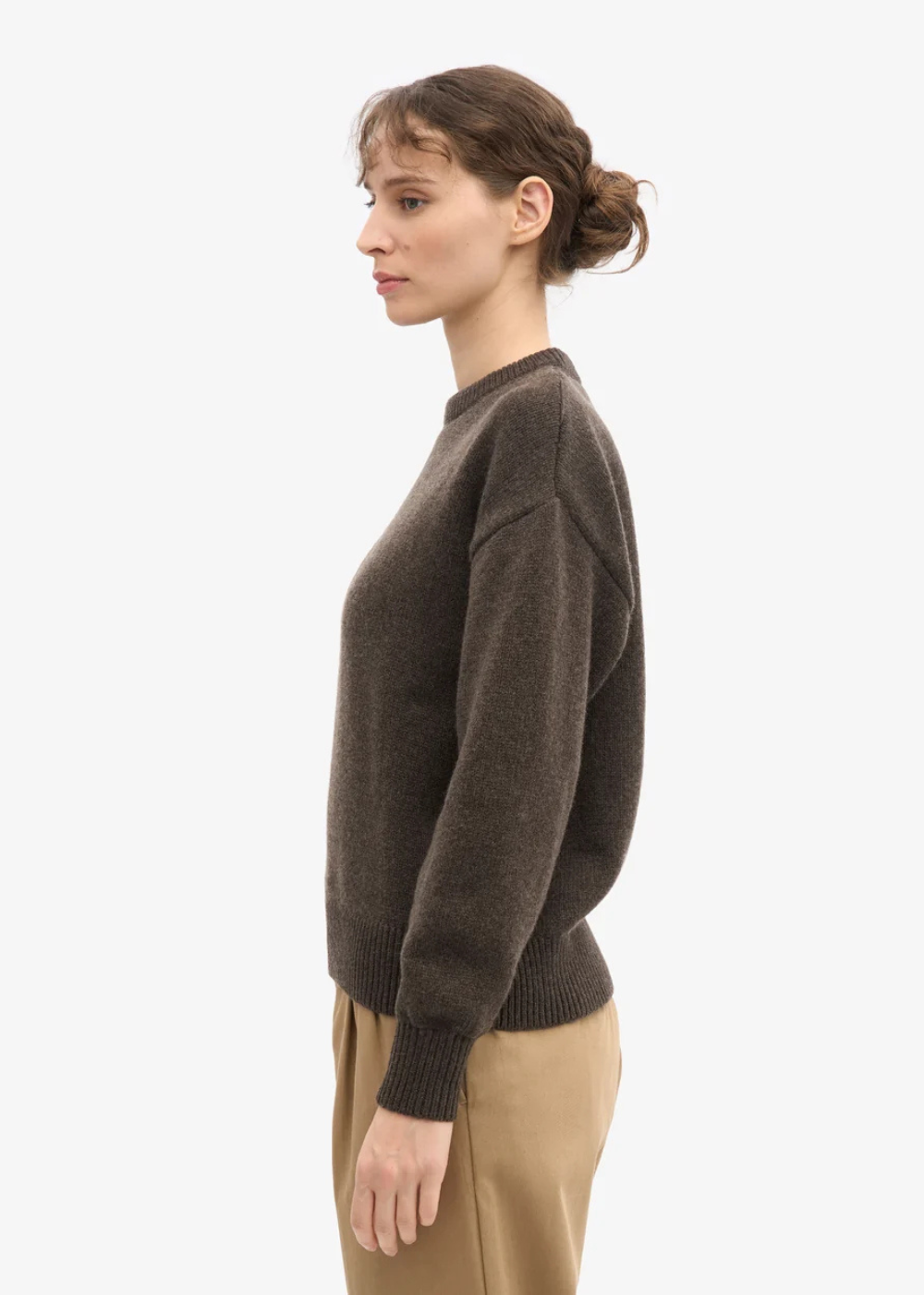 Oversized Merino Wool Crew Sweater