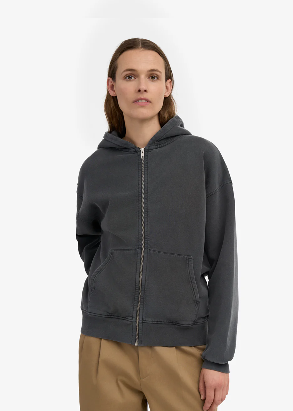 Organic Oversized Zip Hoodie