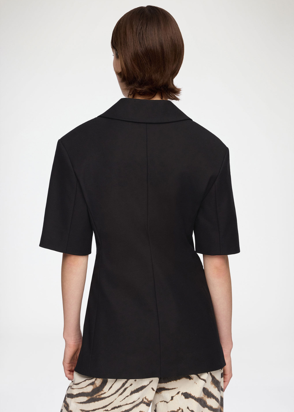 Heavy Cotton Tailoring Short Sleeve Blazer
