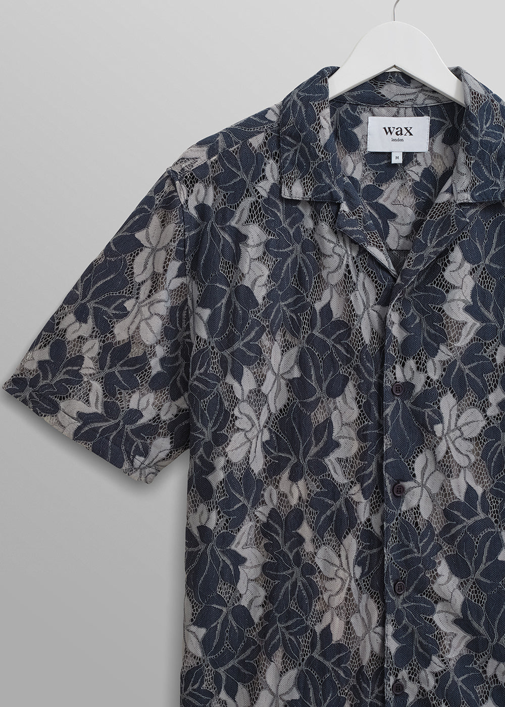 Didcot Shirt Floral Lace - Blue - Wax London - Danali