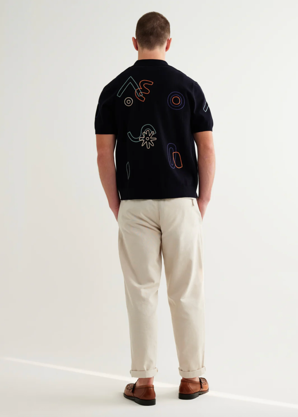 Tellaro SS Shirt Shapes Embroidery