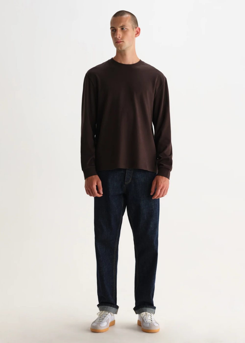 Hayden L/S Tee Emorised Cotton