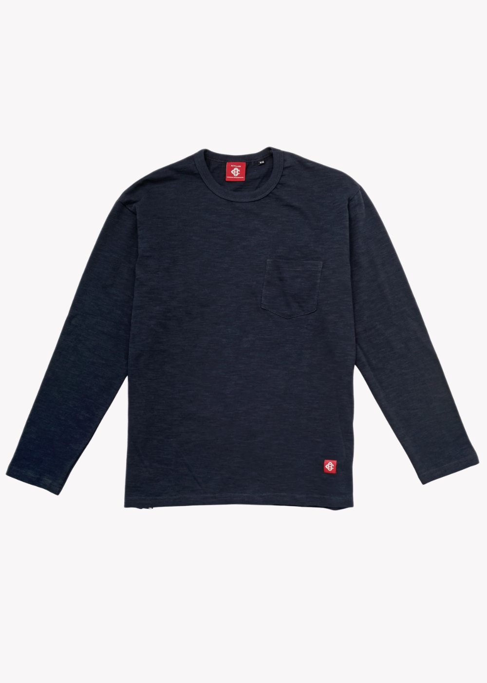 Navy Slub L/S Pocket T-Shirt