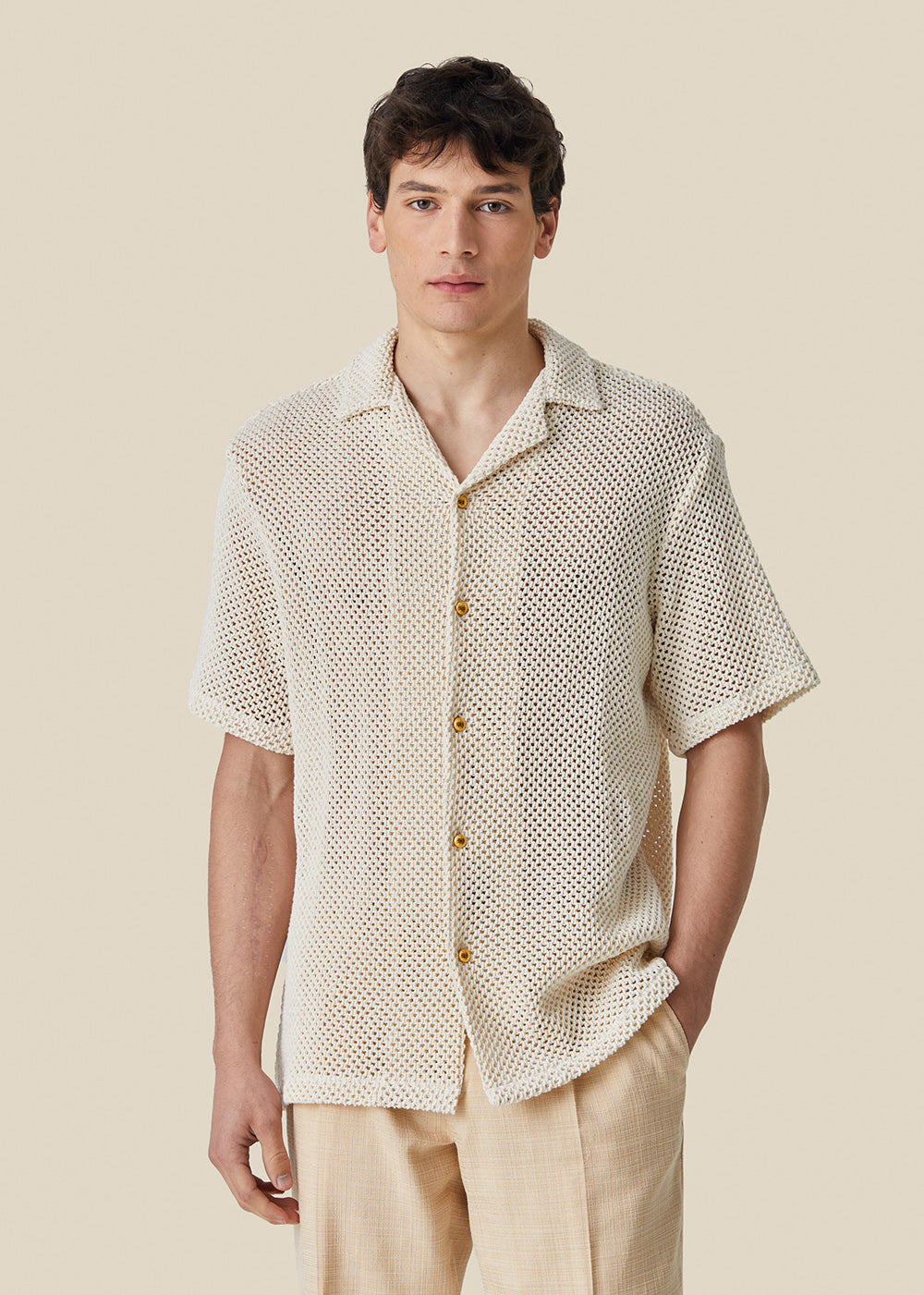 Knit Shirt - Off White - Portuguese Flannel Canada - Danali
