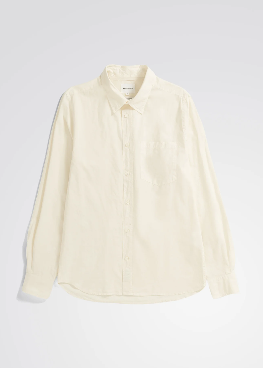 White Cotton Button Down Shirt from Norse Projects