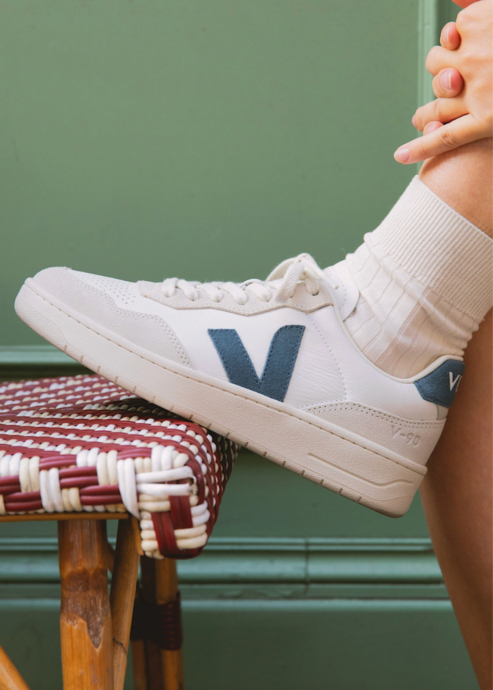 V-90 Leather Sneakers