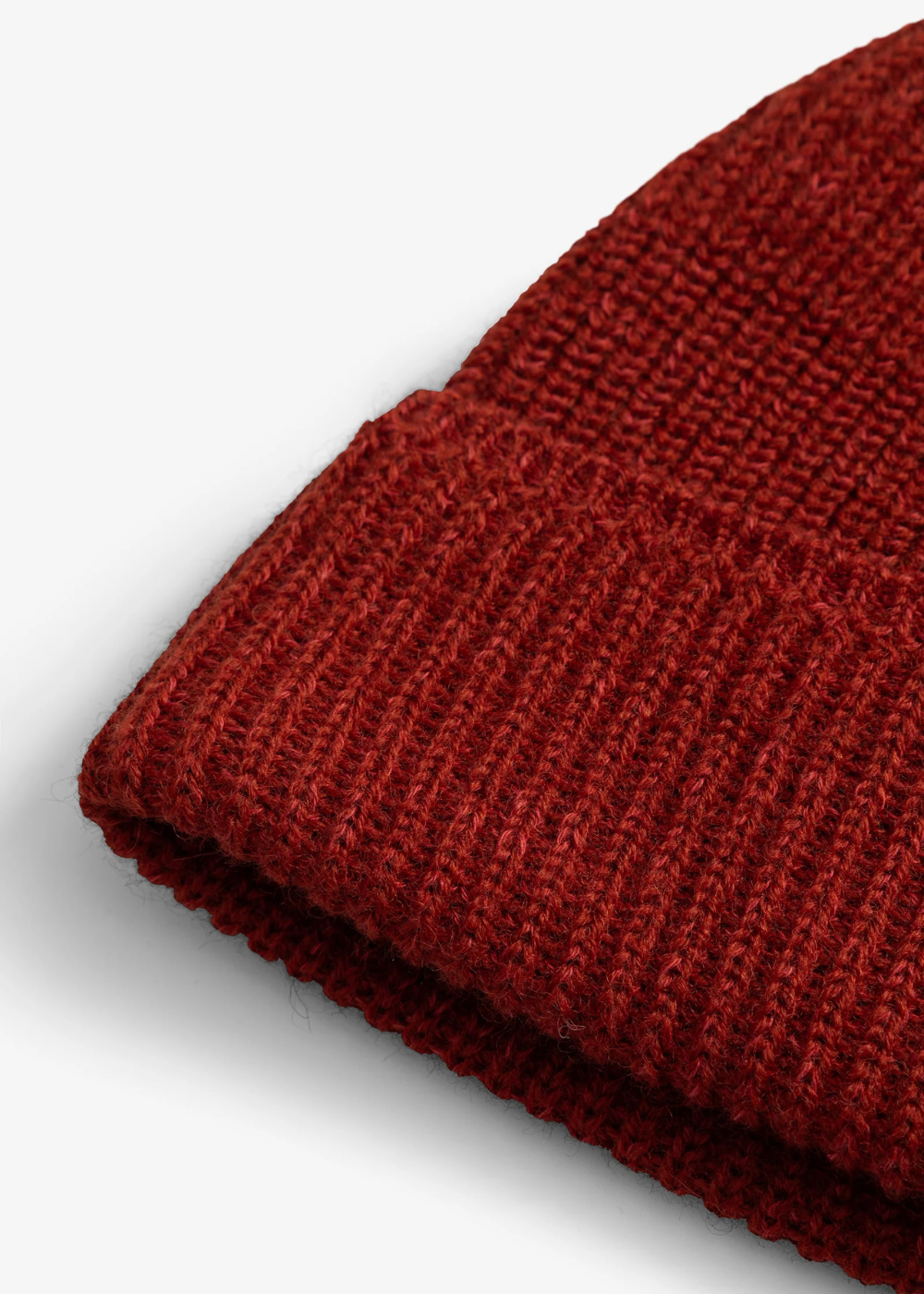 Wool Cotton Rib Beanie