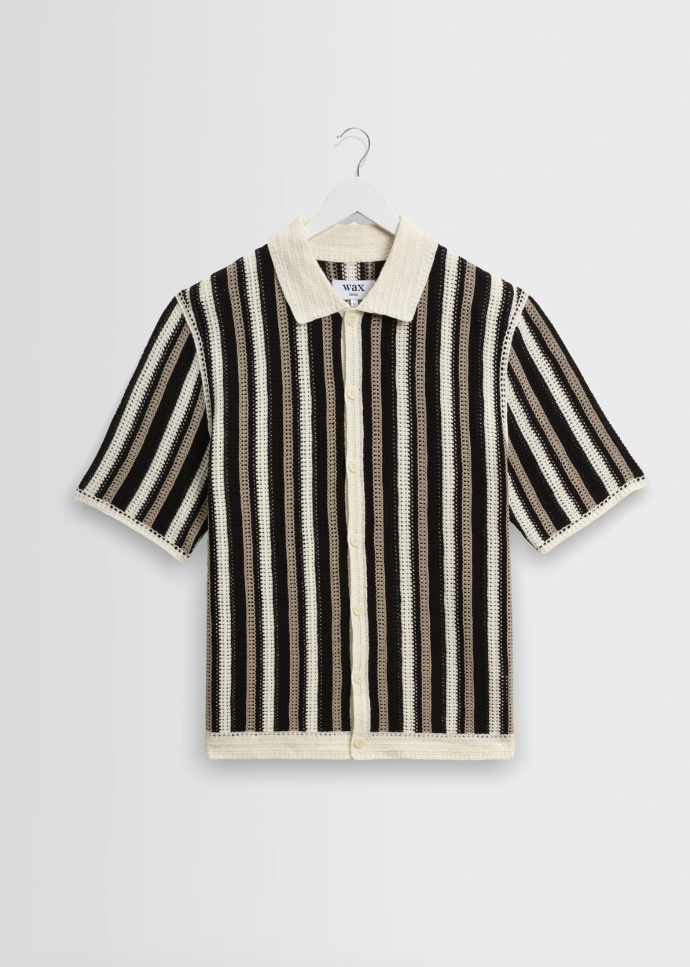 Porto SS Shirt Stripe Crochet