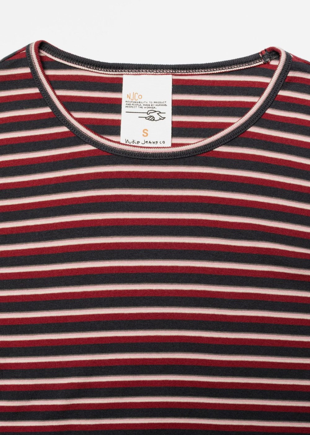Jessy LS T-Shirt Striped Rib