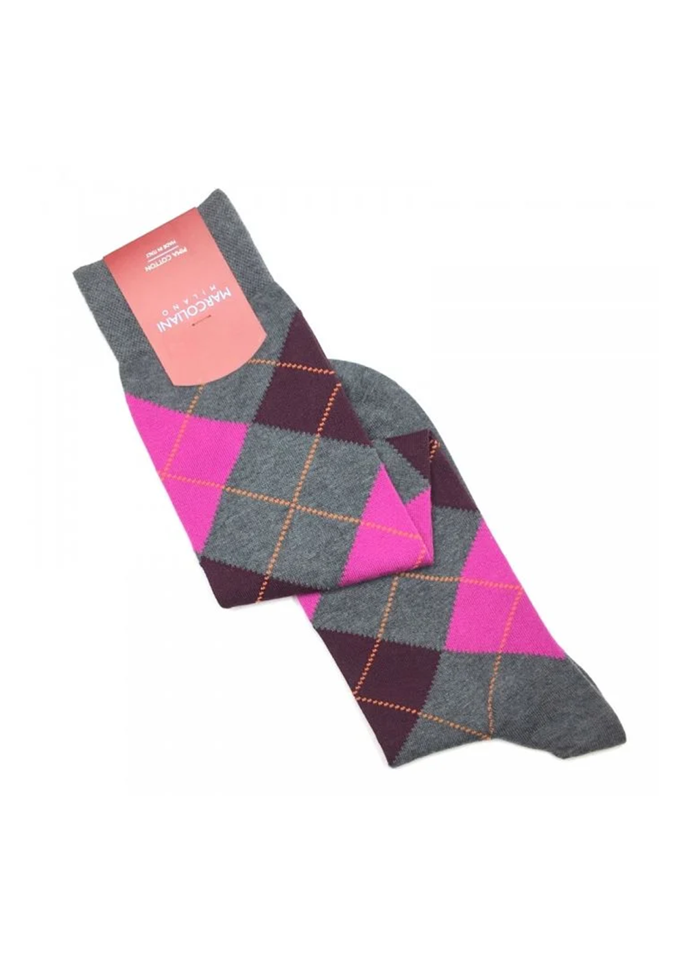 Cotton Argyle Sock - Asphalt Plum - Marcoliani Canada - Danali