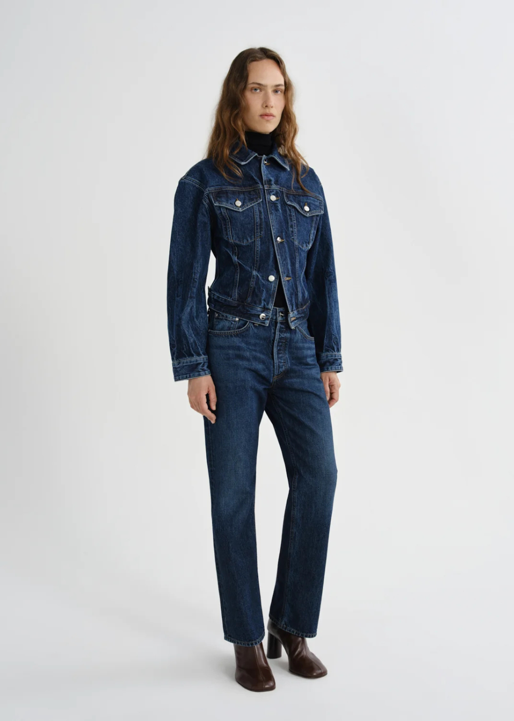 Lana Mid Rise Straight Jean