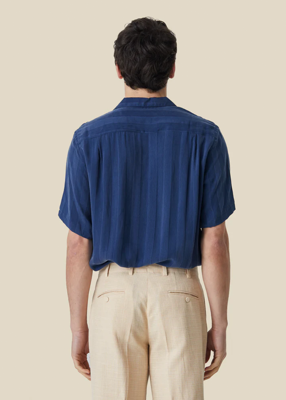 Cupro Stripe Shirt - Blue - Portuguese Flannel Canada - Danali