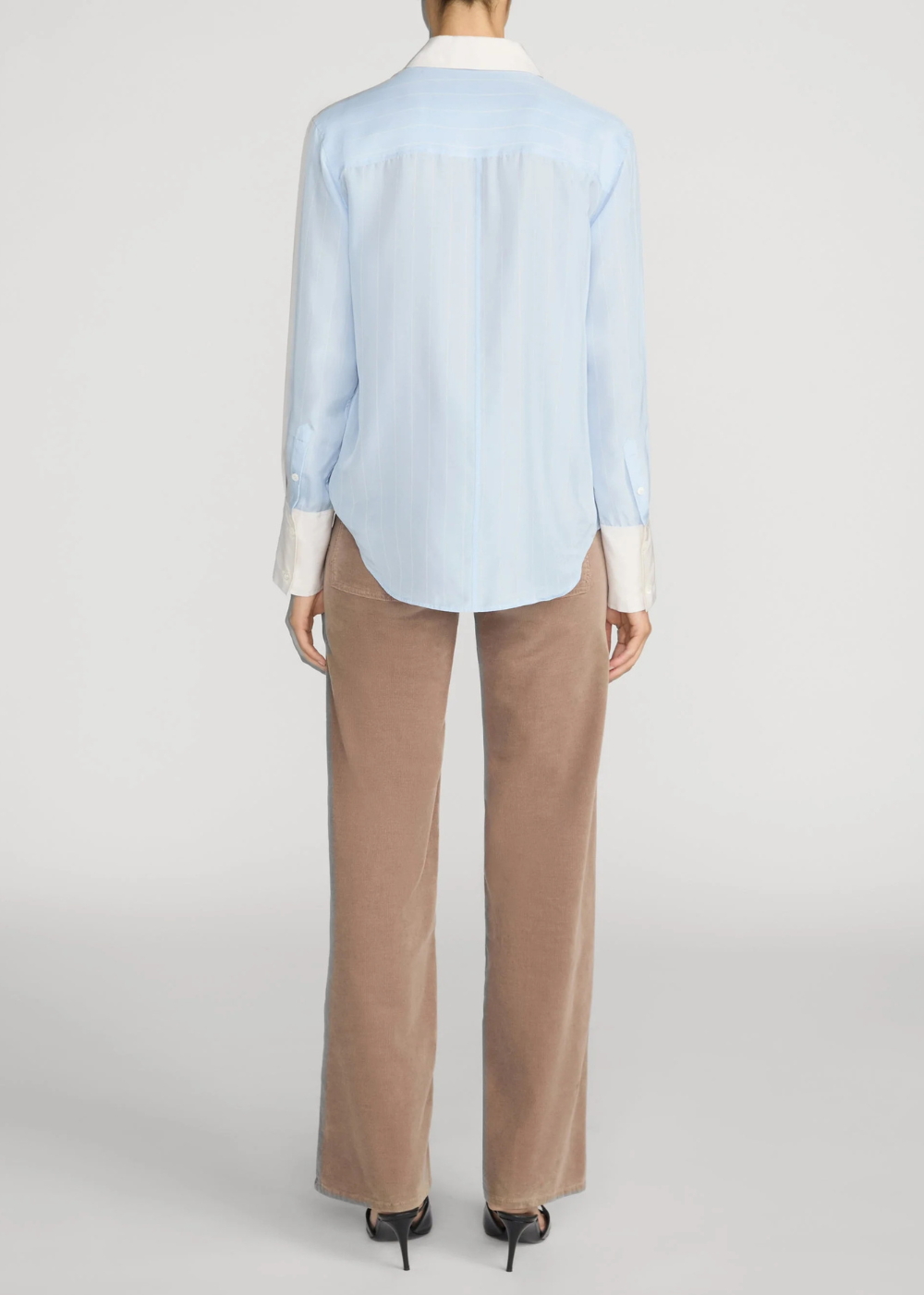 Le Slim Palazzo Modernist Pocket Corduroy Pant