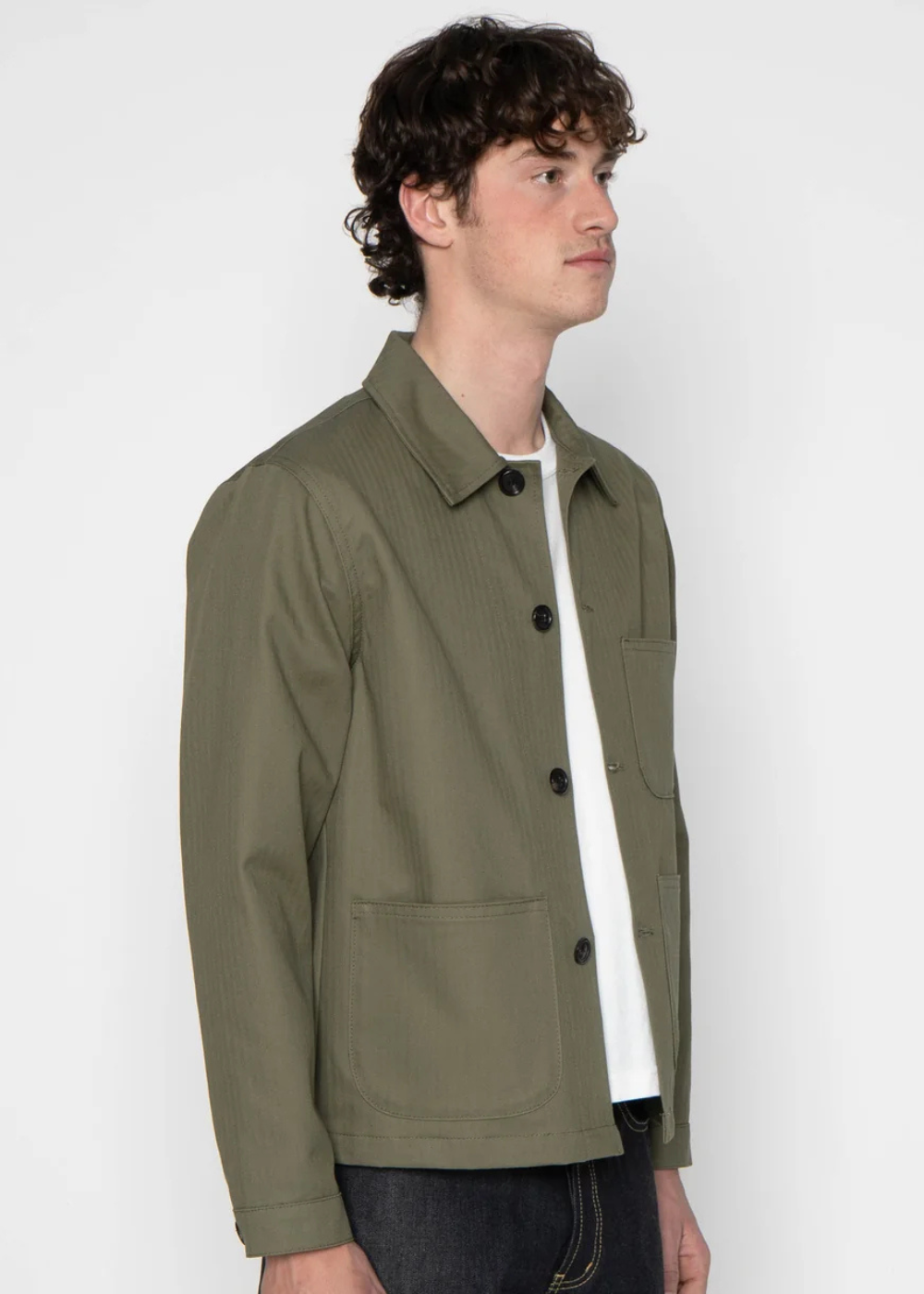 Utility Jacket - 1940s Military Organic Herringbone