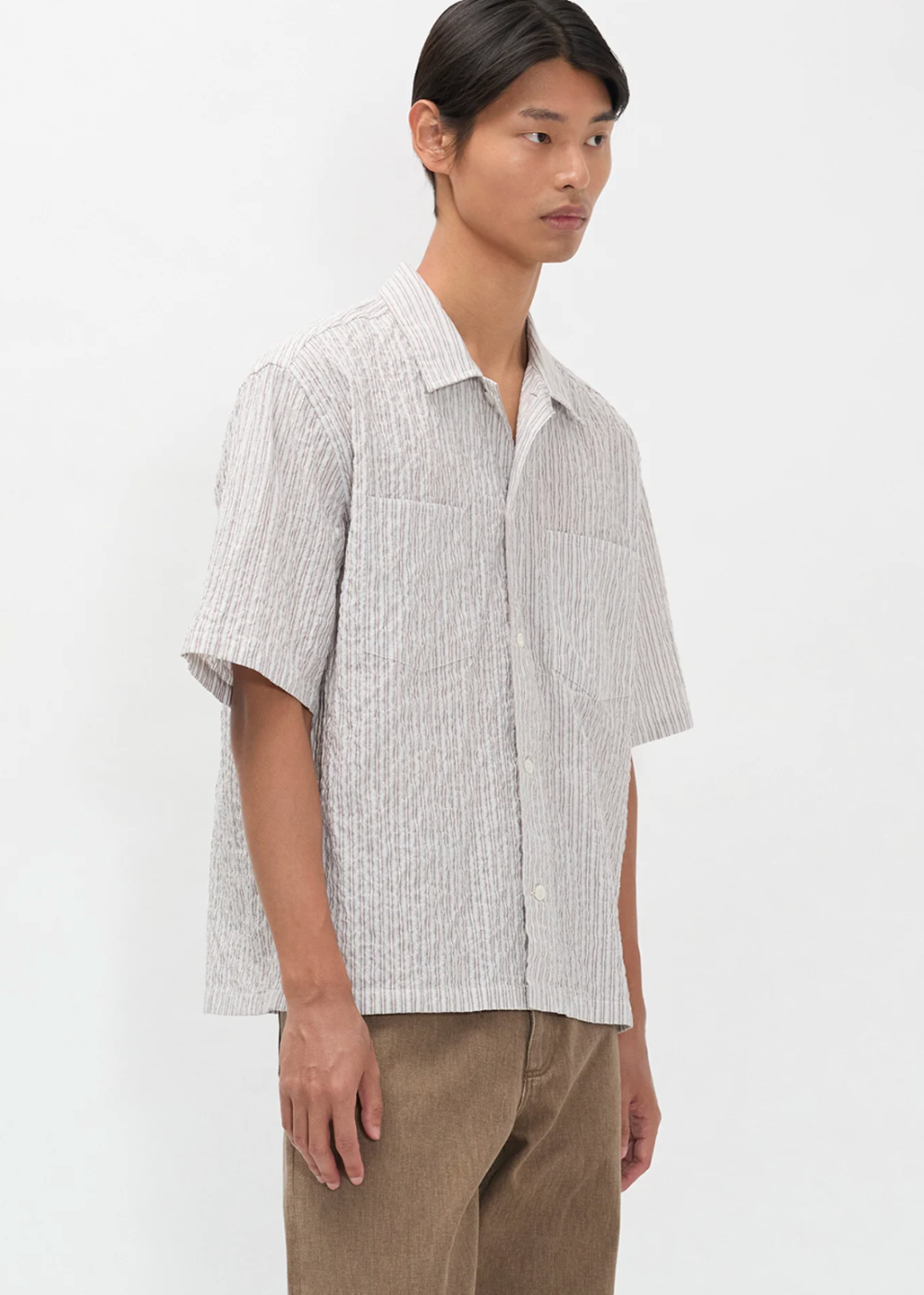 Mols Striped SS Camp Shirt