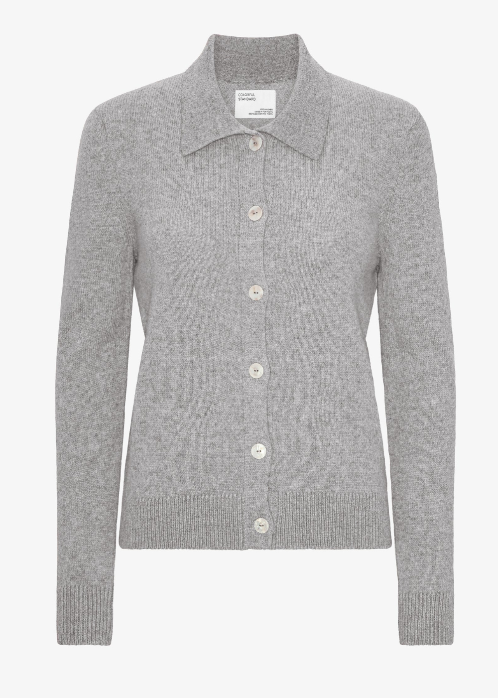 Merino Wool Collar Cardigan