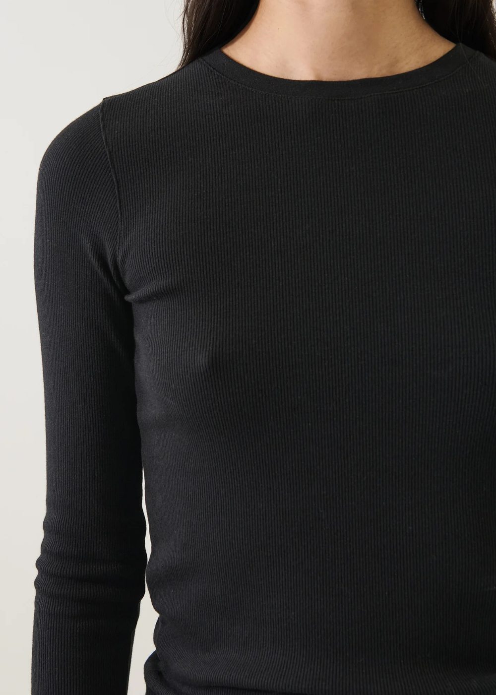 LS Cotton Modal Rib Crew