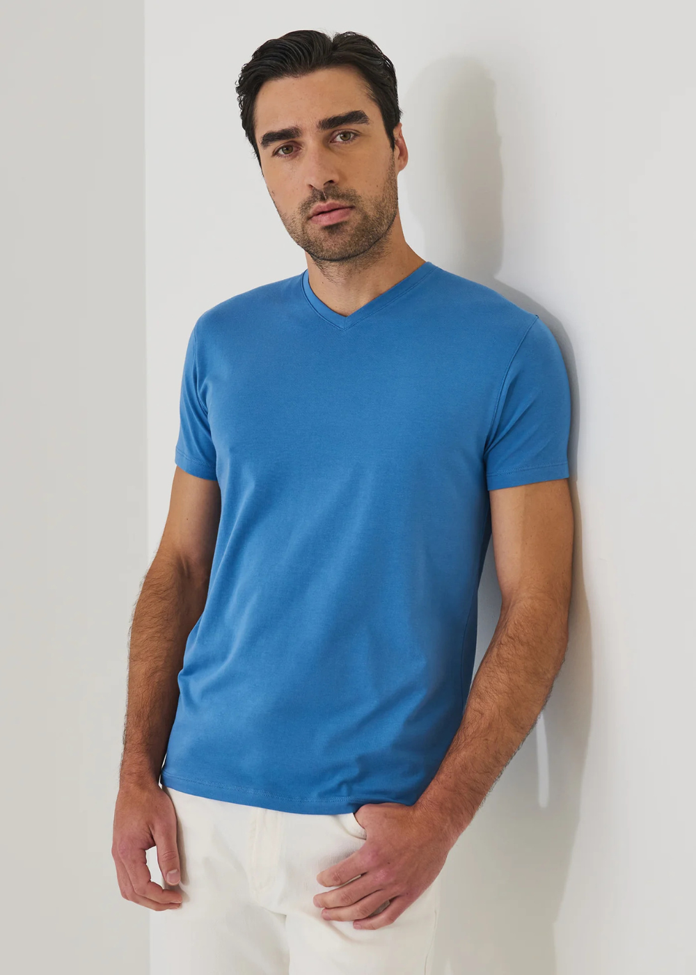 Pima Cotton V-Neck Tee