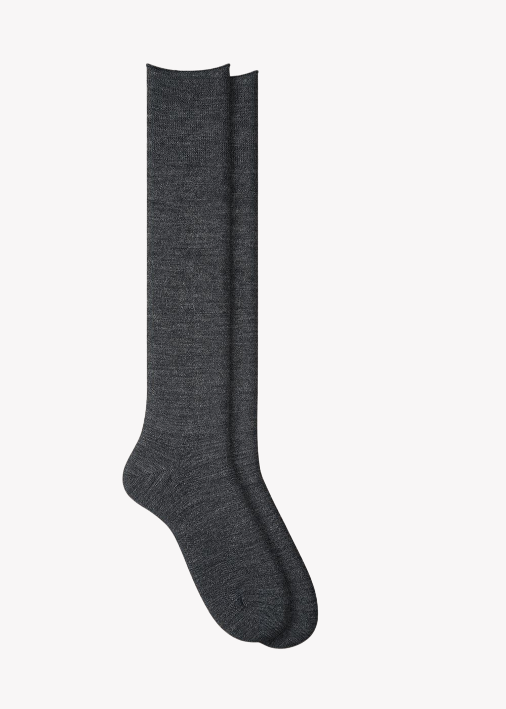 Fine Wool Knee High Socks with Cotton Inside