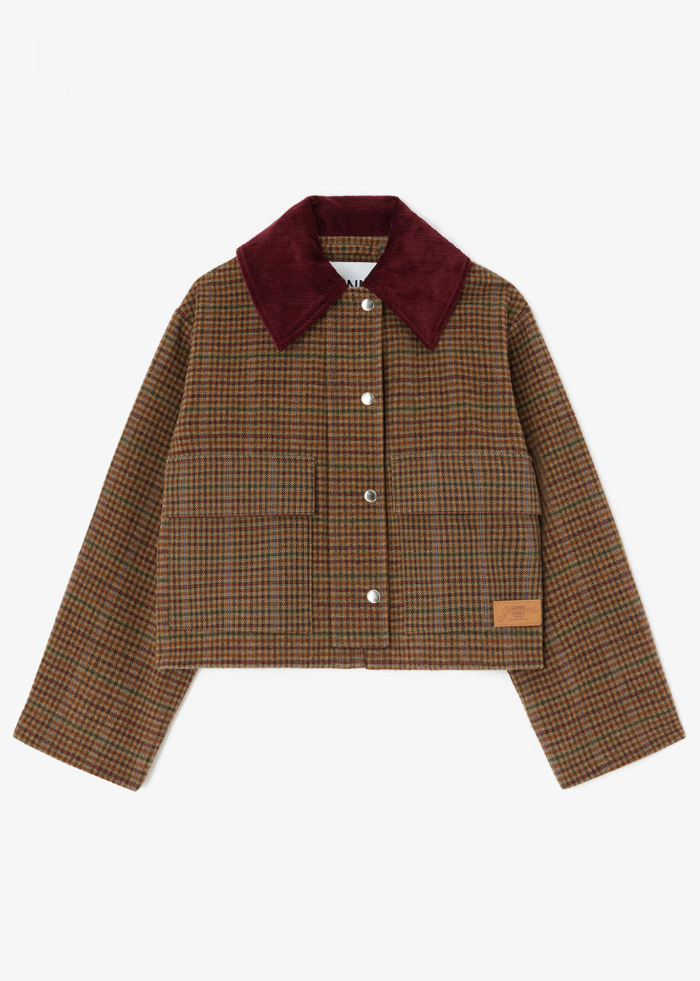 Heavy Check Twill Short Barn Jacket
