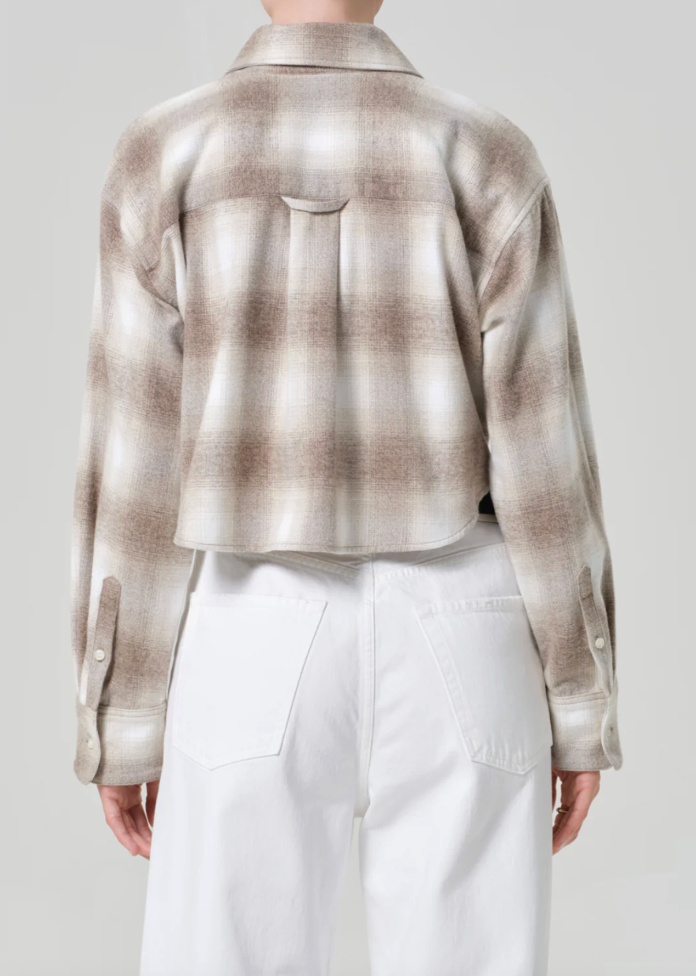 Ana Cropped Plaid Shirt