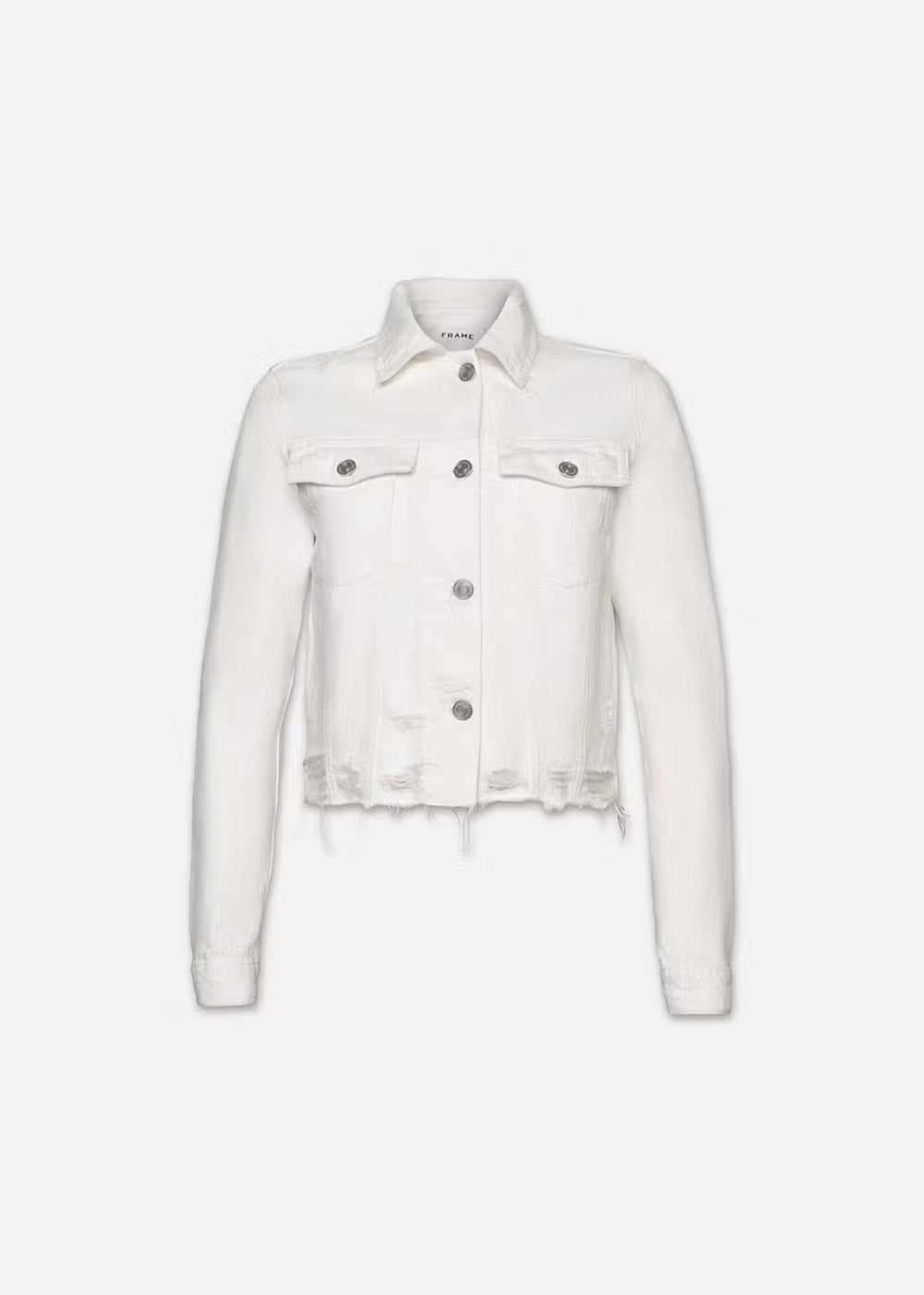 Le Vintage Women's Denim Jacket - White - Frame denim Canada - Danali - VDJ728-WTRP