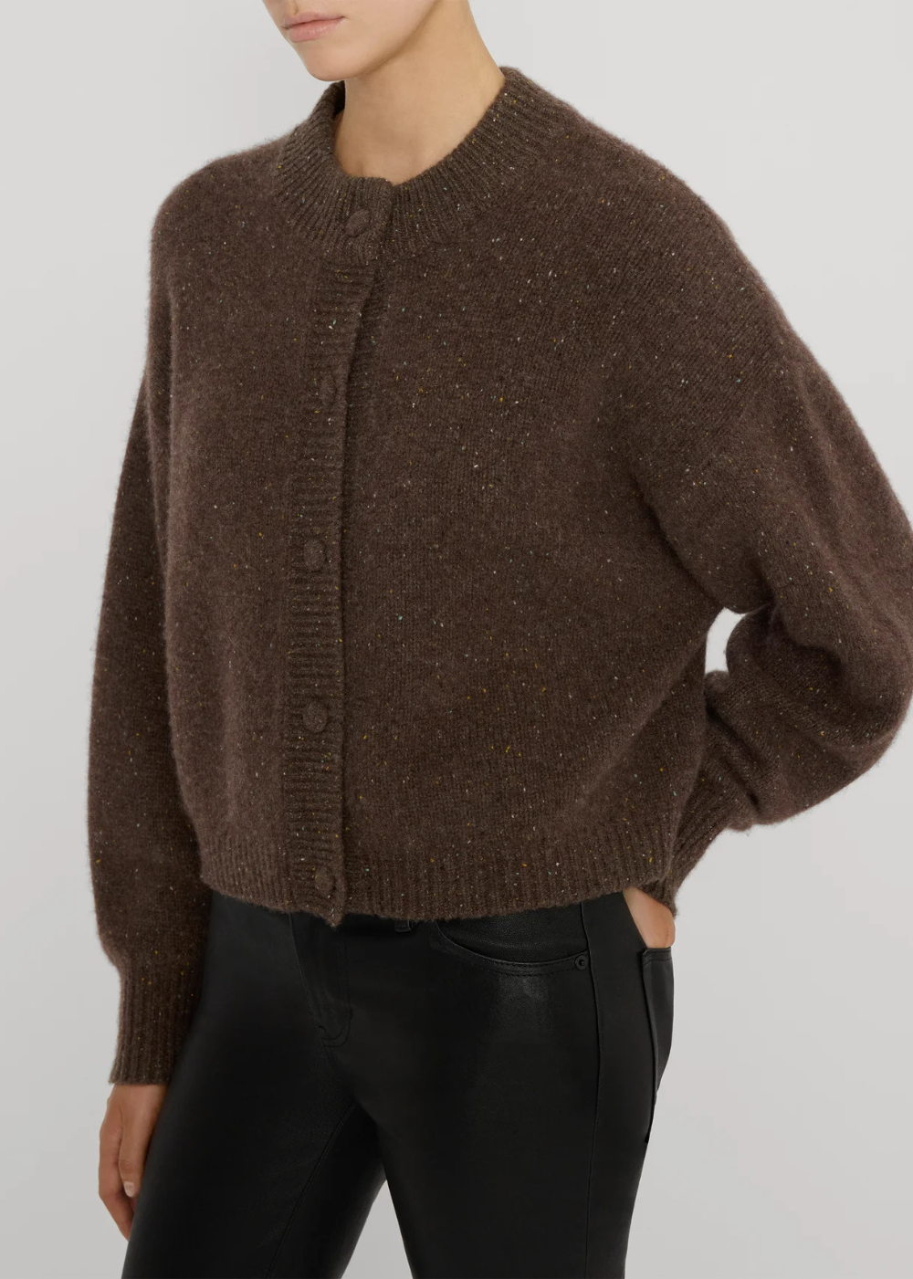 The Cashmere Fleck Cardi