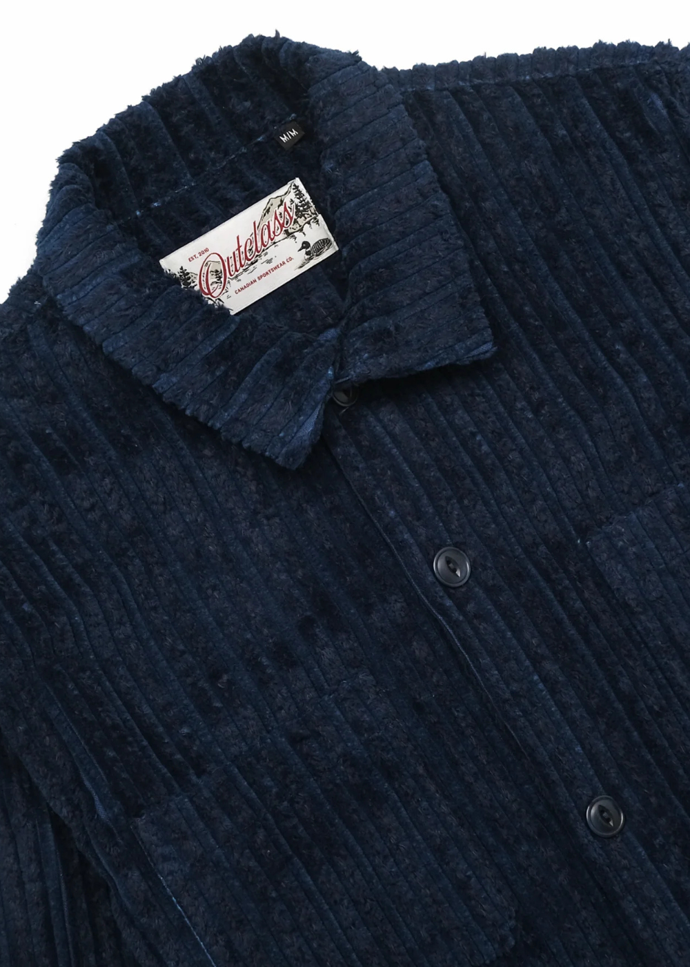 Navy Jumbo Corduroy Club Shirt