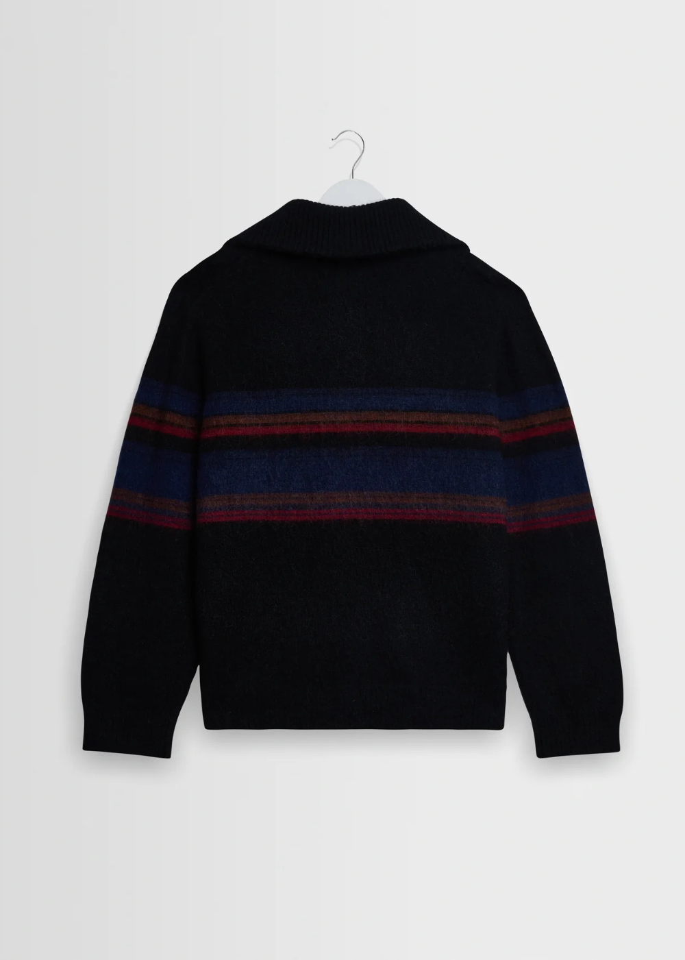 Norris L/S Zip Funnel Neck Brush Bold Stripe