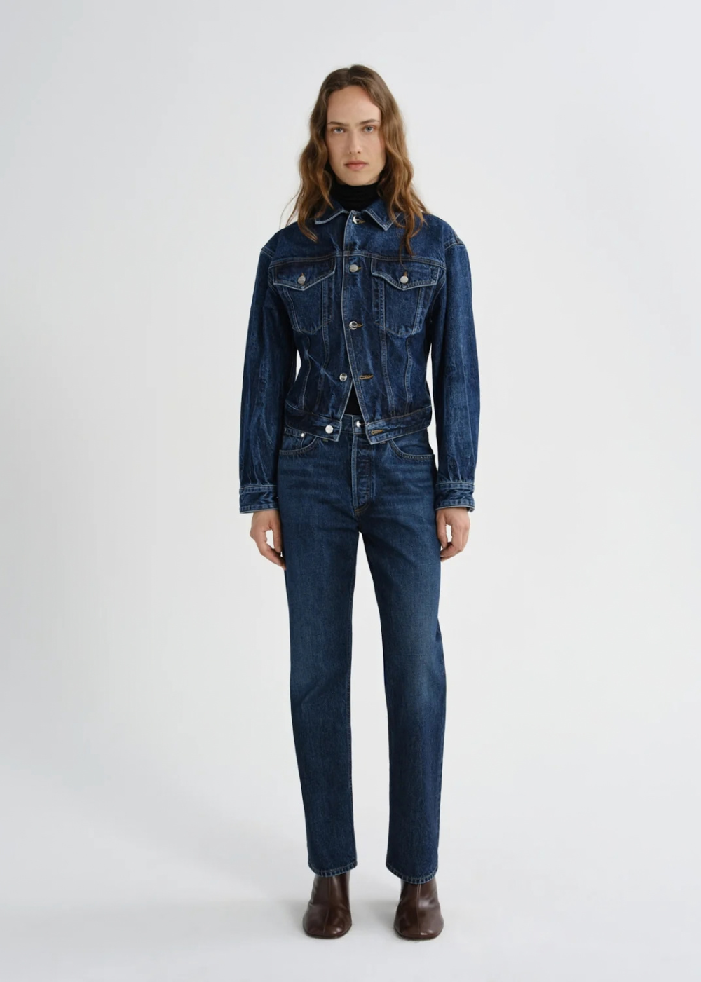 Lana Mid Rise Straight Jean