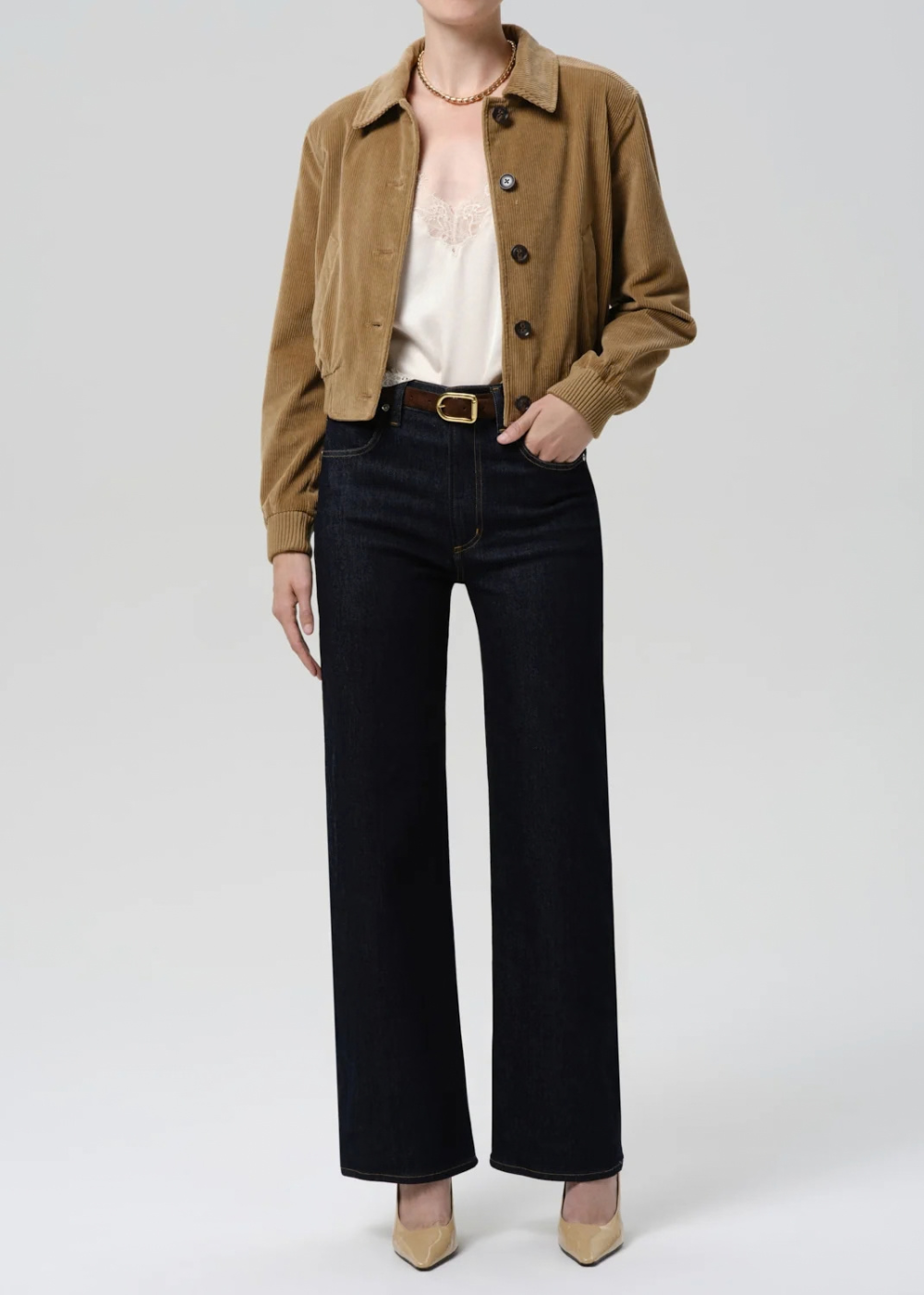 Annina High Rise Wide Leg 33" Jean