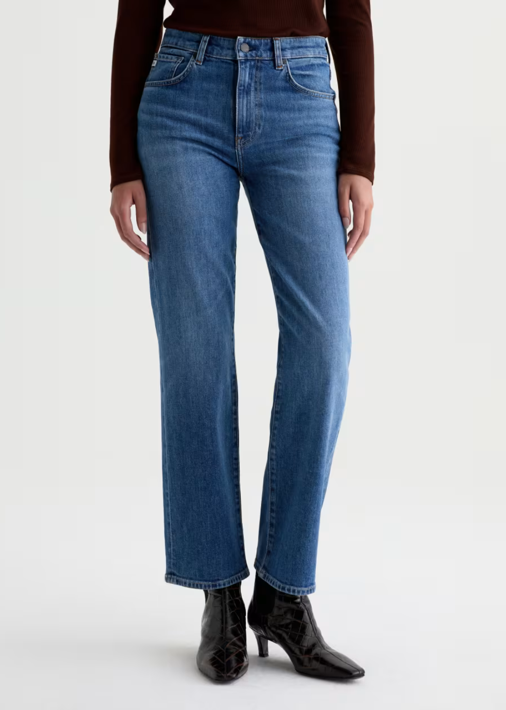 Brinley Mid Rise Straight Jean