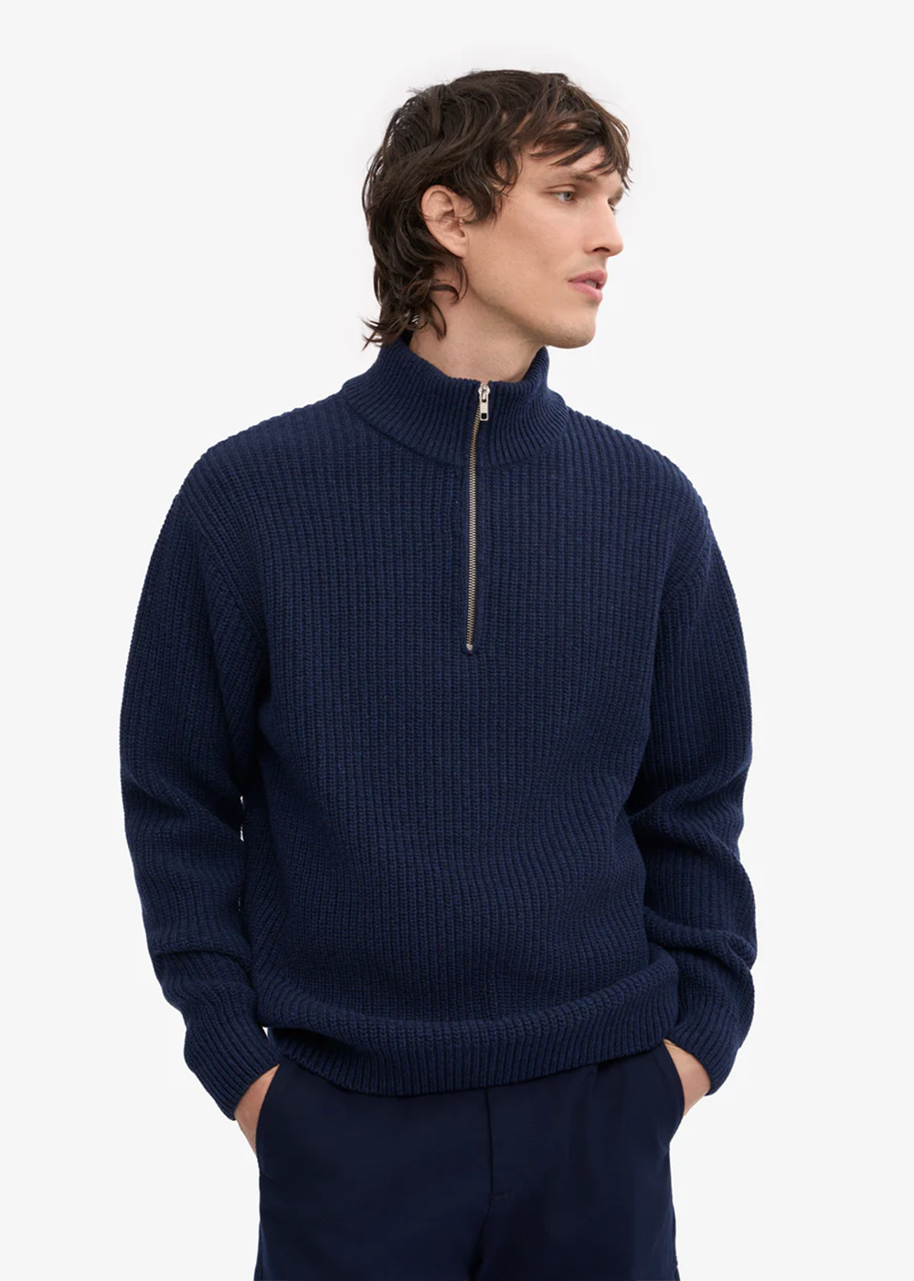Merino Quarter Zip Sweater